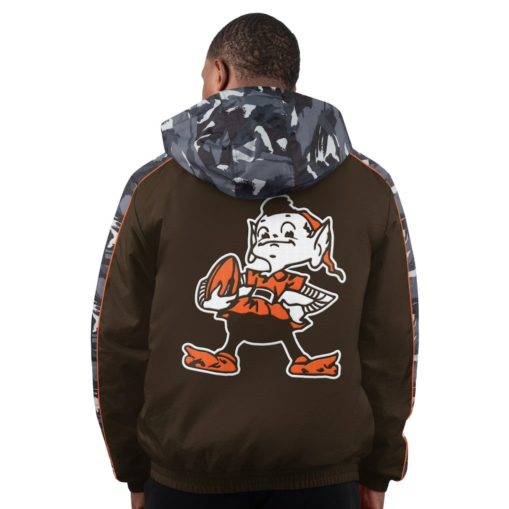 Cleveland Browns Starter Thursday Night Gridiron Full-Zip Hoodie Jacket Brown