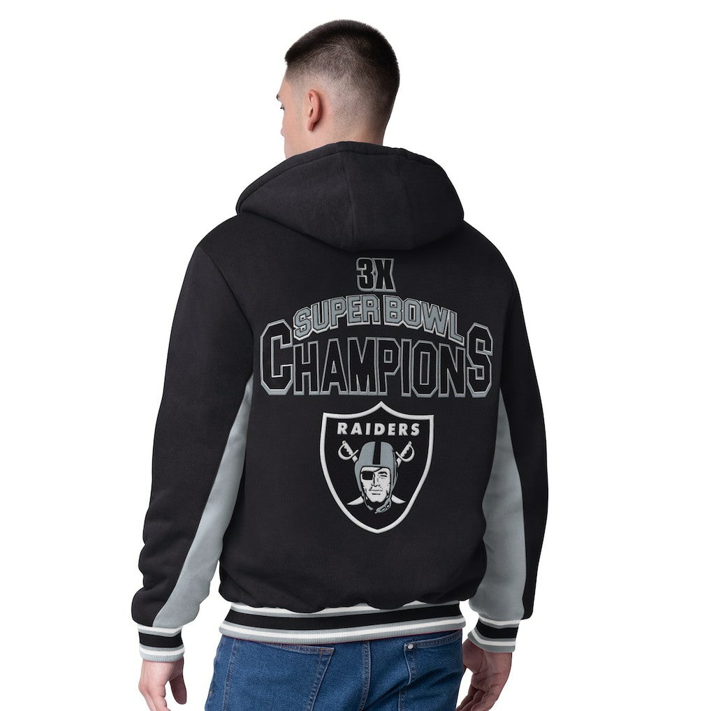 Las Vegas Raiders G-III Extreme No Huddle Commemorative Full-Zip Hoodie Jacket Black