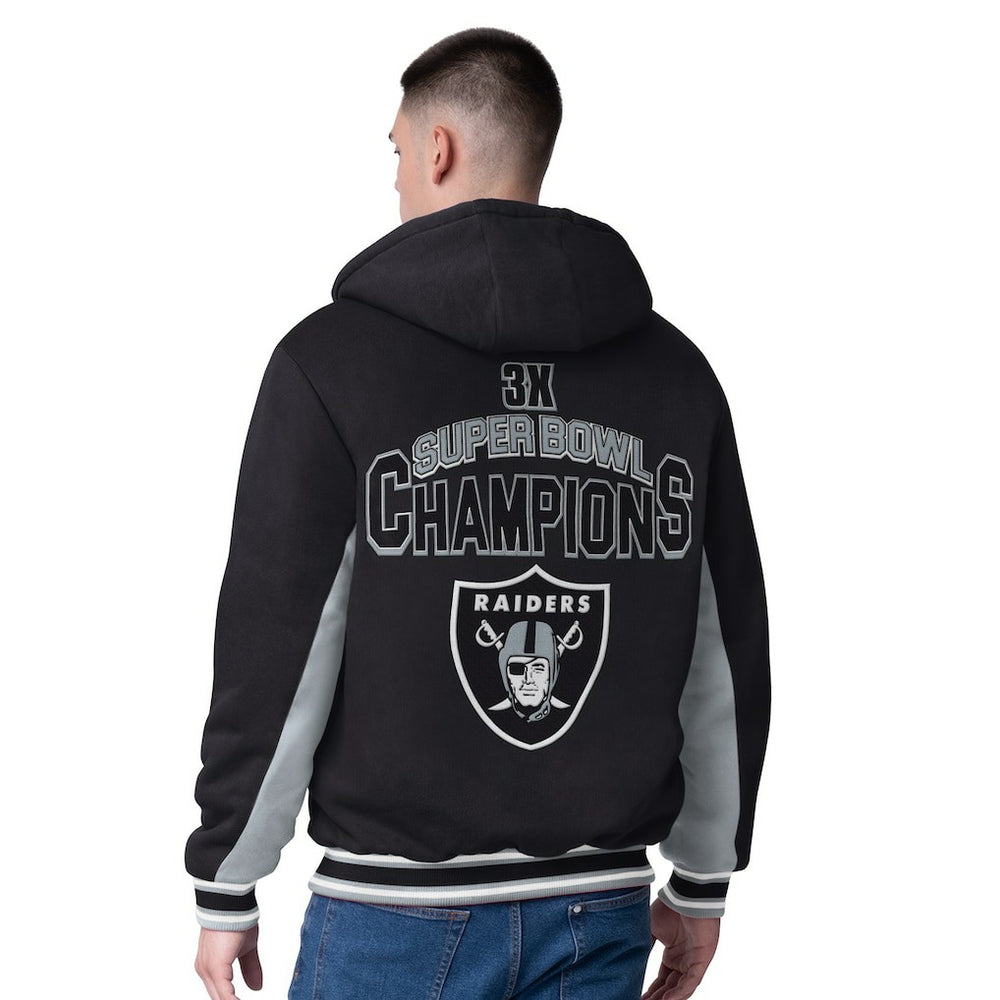 Las Vegas Raiders G-III Extreme No Huddle Commemorative Full-Zip Hoodie Jacket Black