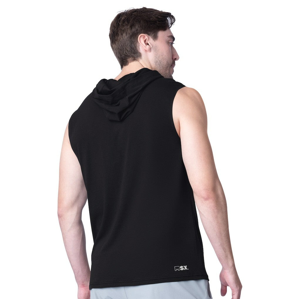 Las Vegas Raiders MSX by Michael Strahan Action Sleeveless Pullover Hoodie Black