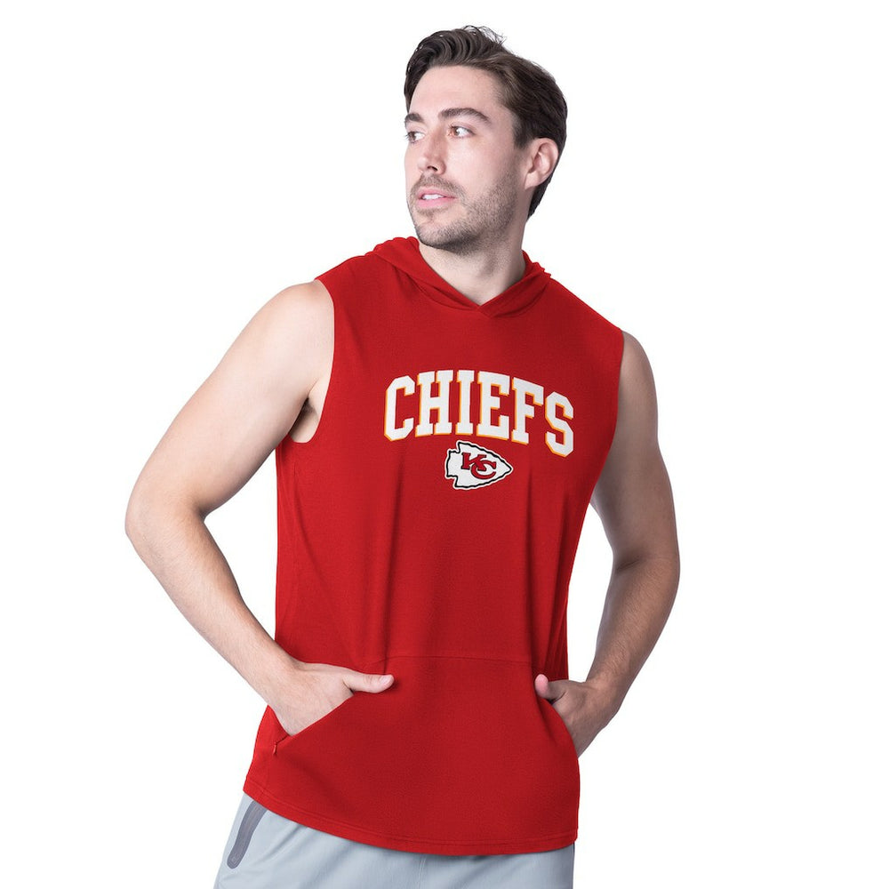Kansas City Chiefs MSX by Michael Strahan Action Sleeveless Pullover Hoodie Red