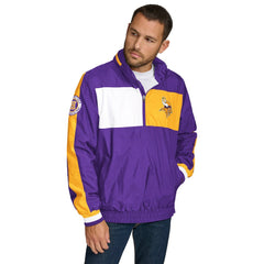 Minnesota Vikings Tommy Hilfiger Gael Lightweight Half-Zip Hoodie Jacket Purple