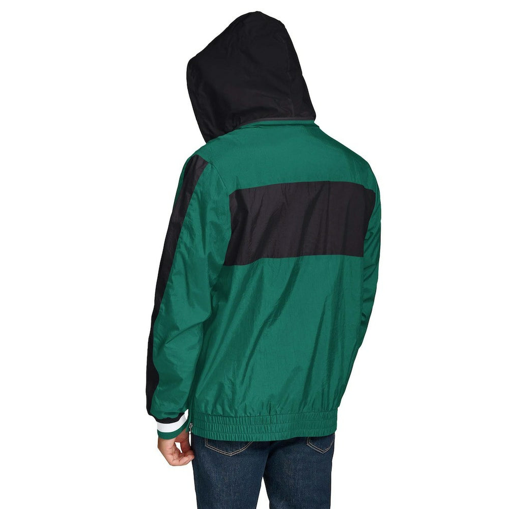 New York Jets Tommy Hilfiger Gael Lightweight Half-Zip Hoodie Jacket Green