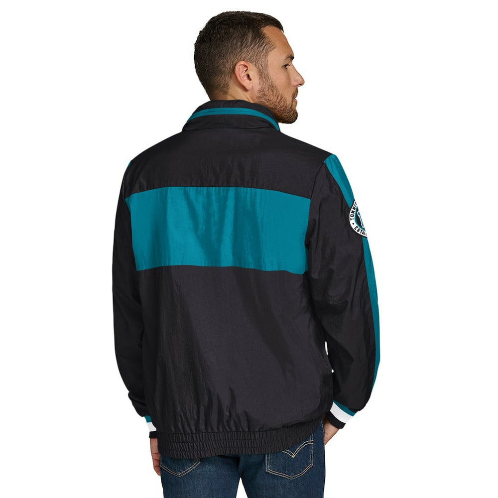 Jacksonville Jaguars Tommy Hilfiger Gael Lightweight Half-Zip Pullover Hoodie Jacket Black