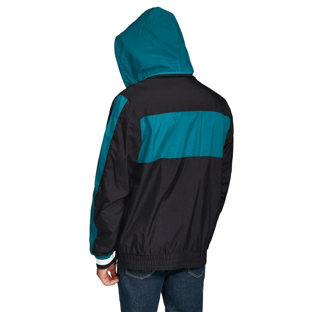 Jacksonville Jaguars Tommy Hilfiger Gael Lightweight Half-Zip Pullover Hoodie Jacket Black