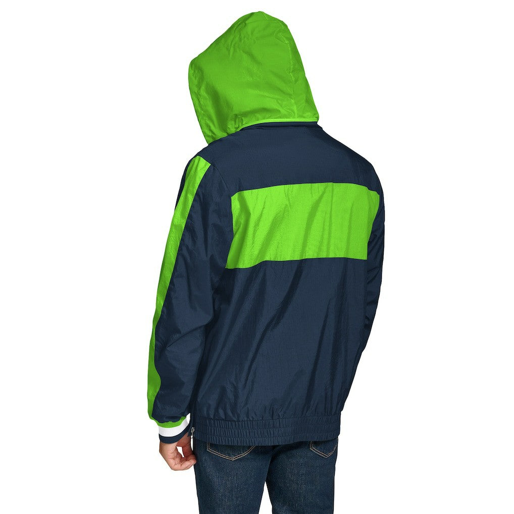 Seattle Seahawks Tommy Hilfiger Gael Lightweight Half-Zip Pullover Hoodie Jacket College Navy
