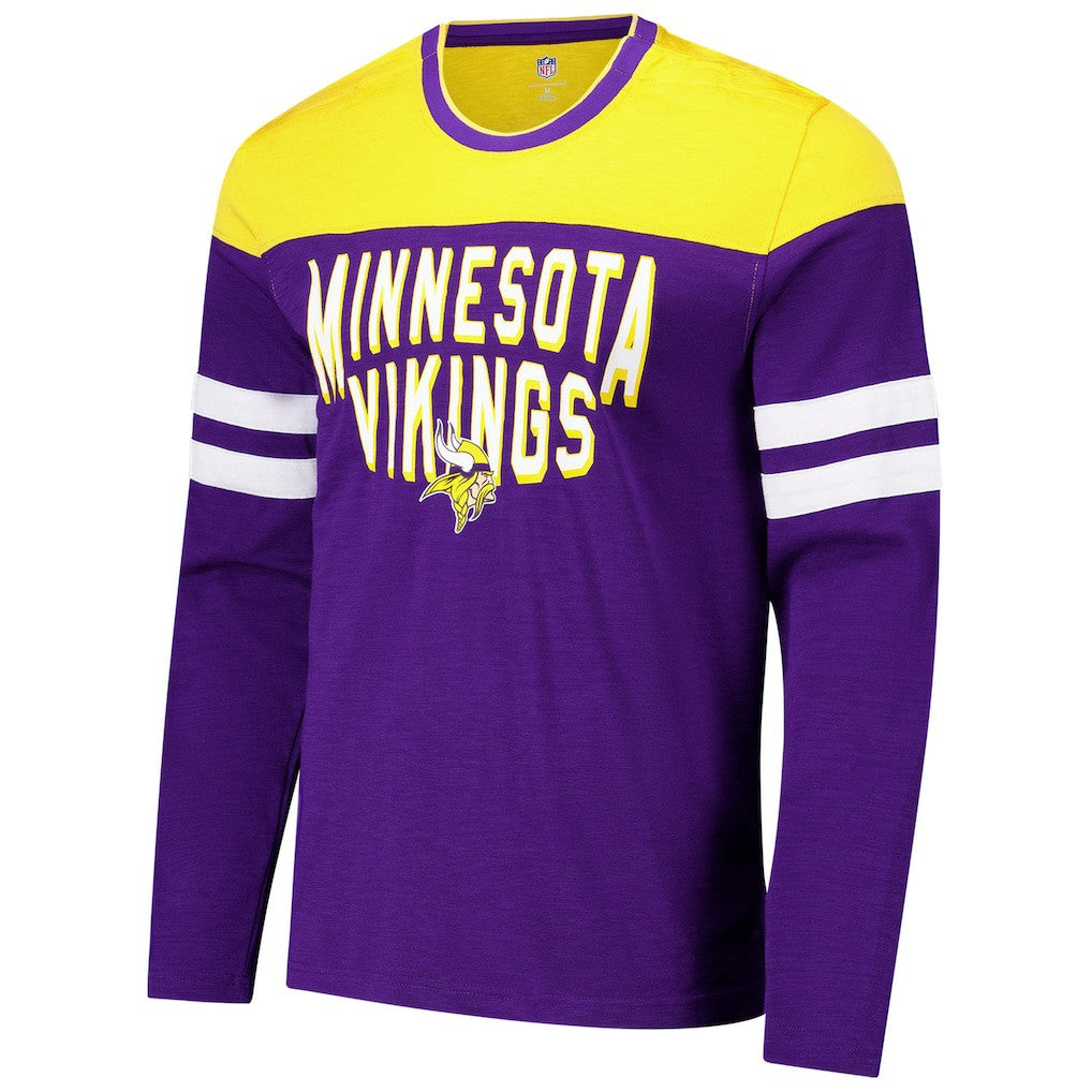 Minnesota Vikings G-III Sports by Carl Banks Adaptive Hail Mary Long Sleeve T-Shirt Purple/Gold
