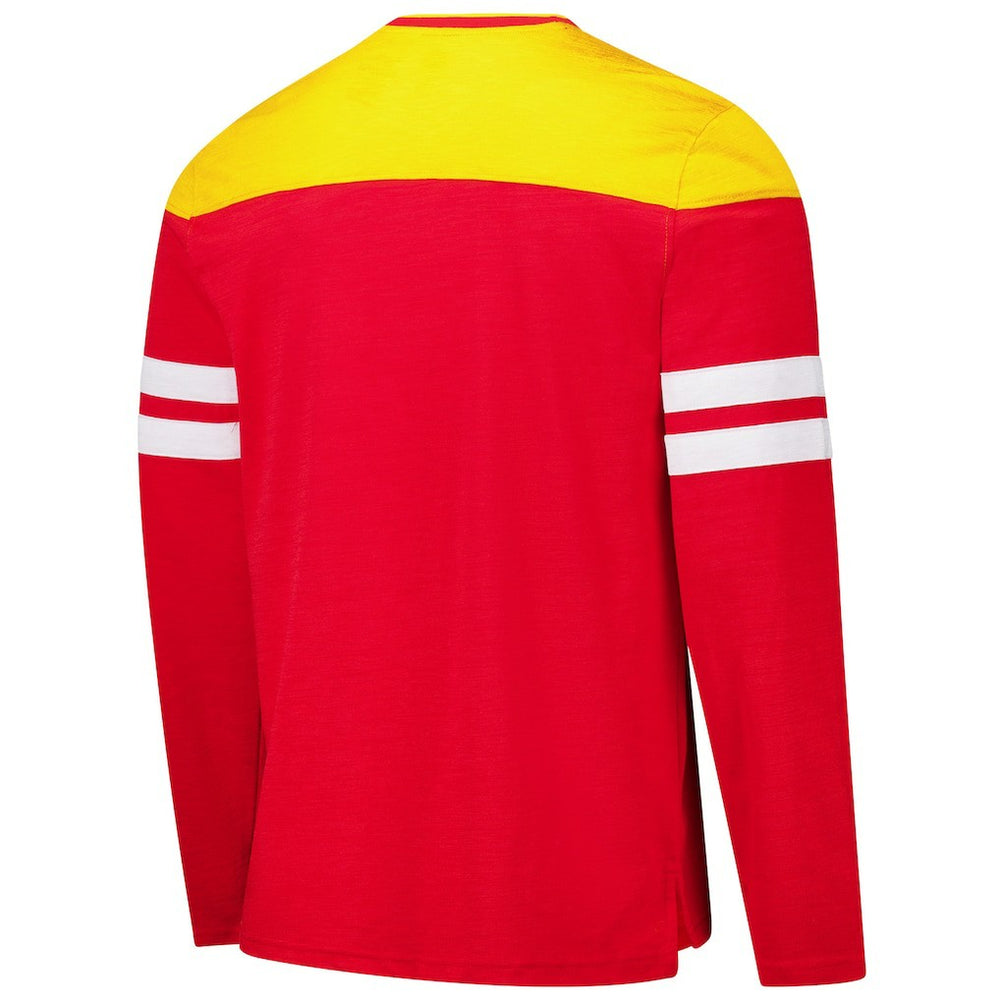 Kansas City Chiefs G-III Sports by Carl Banks Adaptive Hail Mary Long Sleeve T-Shirt Red/Gold