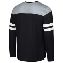 Las Vegas Raiders G-III Sports by Carl Banks Adaptive Hail Mary Long Sleeve T-Shirt Black/Silver