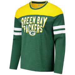 Green Bay Packers G-III Sports by Carl Banks Adaptive Hail Mary Long Sleeve T-Shirt Green/Gold
