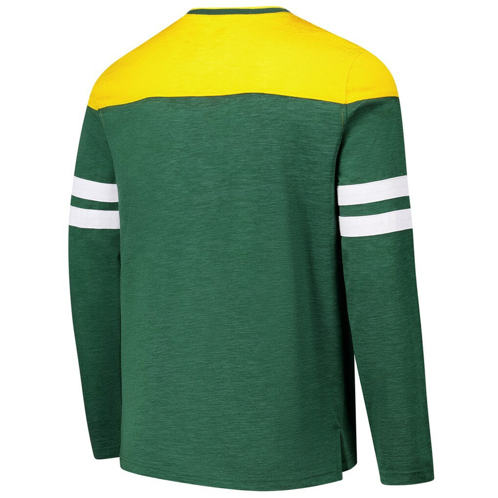 Green Bay Packers G-III Sports by Carl Banks Adaptive Hail Mary Long Sleeve T-Shirt Green/Gold