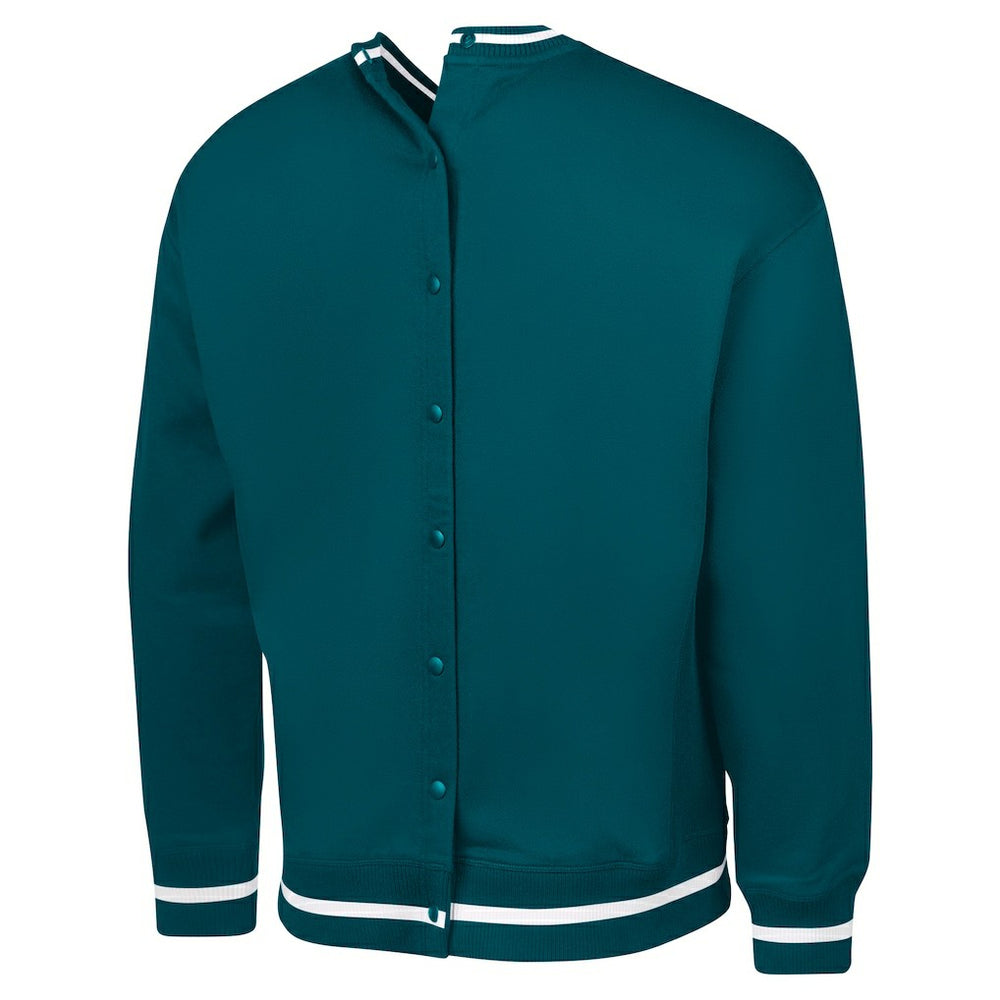 Philadelphia Eagles G-III Sports by Carl Banks Adaptive Blocker Fleece Pullover Sweatshirt Midnight Green