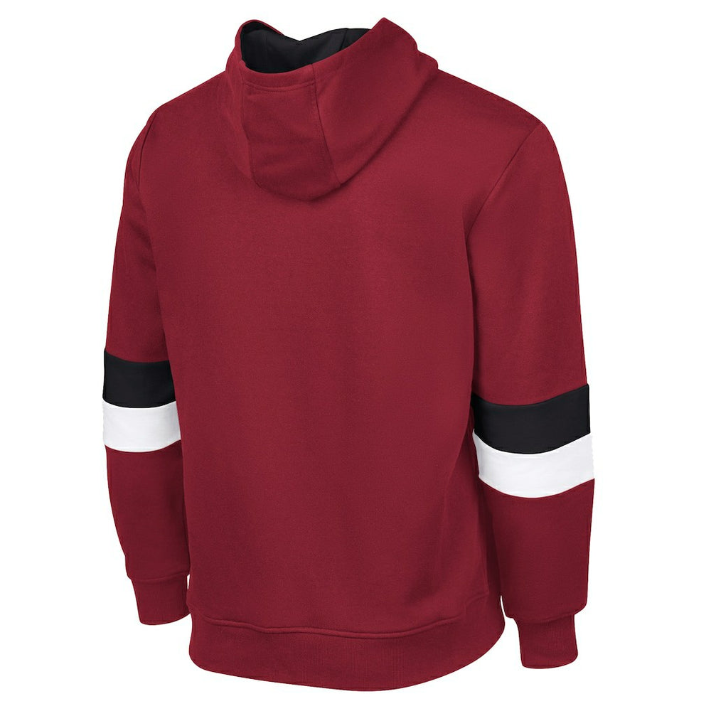 Arizona Cardinals G-III Sports by Carl Banks Adaptive Faceoff Pullover Hoodie Cardinal/Black