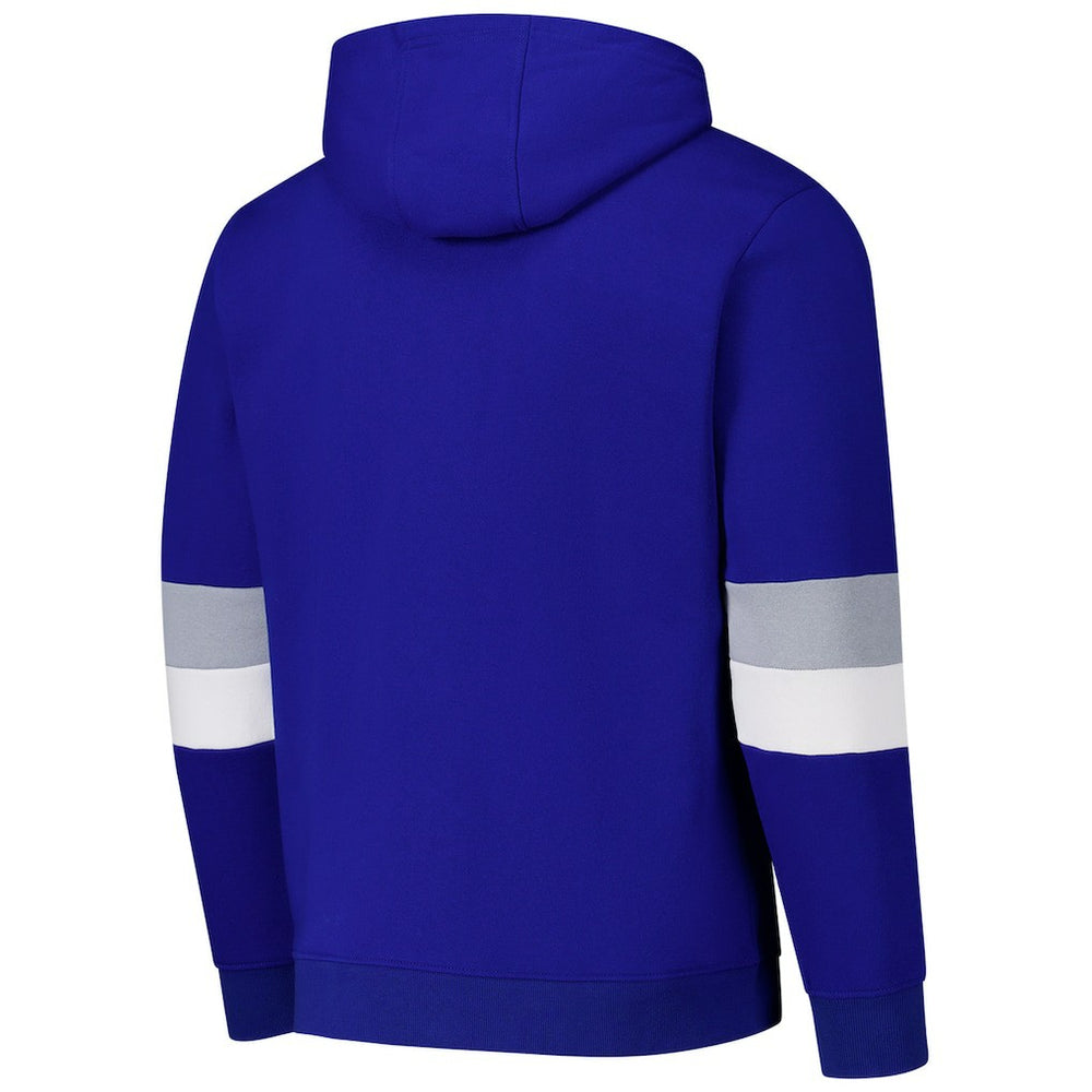 Indianapolis Colts G-III Sports by Carl Banks Adaptive Faceoff Pullover Hoodie Royal/Silver