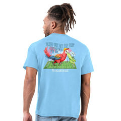 Los Angeles Chargers Margaritaville Flip Flop T-Shirt Light Blue