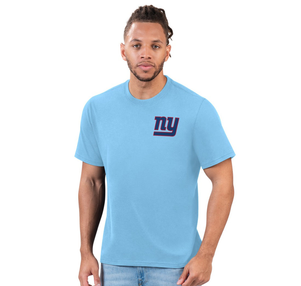 New York Giants Margaritaville Flip Flop T-Shirt Light Blue