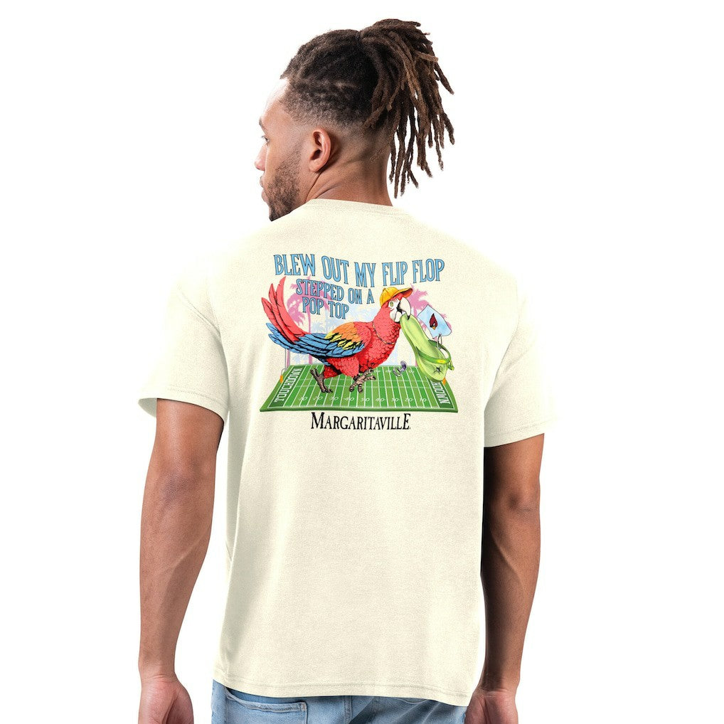 Arizona Cardinals Margaritaville Flip Flop T-Shirt Cream