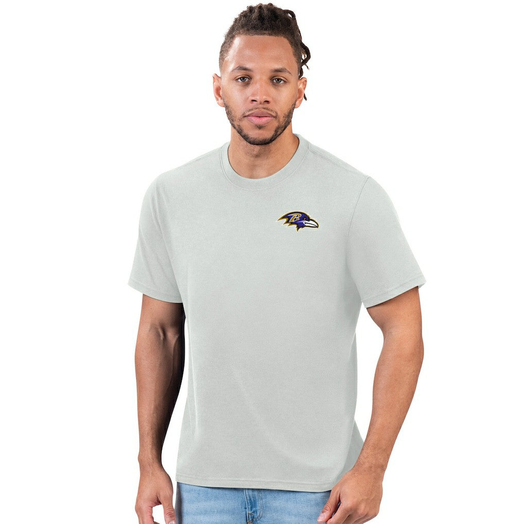 Baltimore Ravens Margaritaville Time Flies T-Shirt Gray