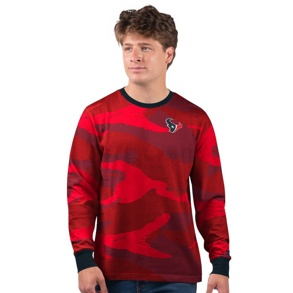 Houston Texans Starter Thursday Night Gridiron Long Sleeve T-Shirt- Red