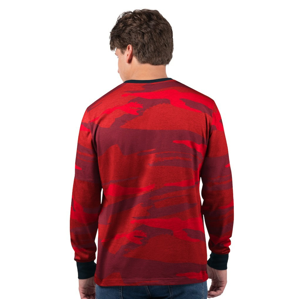 Houston Texans Starter Thursday Night Gridiron Long Sleeve T-Shirt- Red