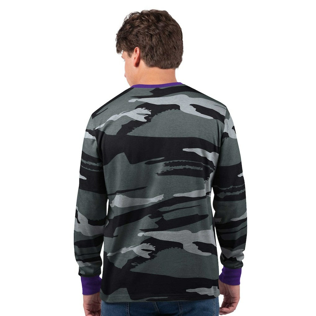 Minnesota Vikings Starter Thursday Night Gridiron Long Sleeve T-Shirt- Gray