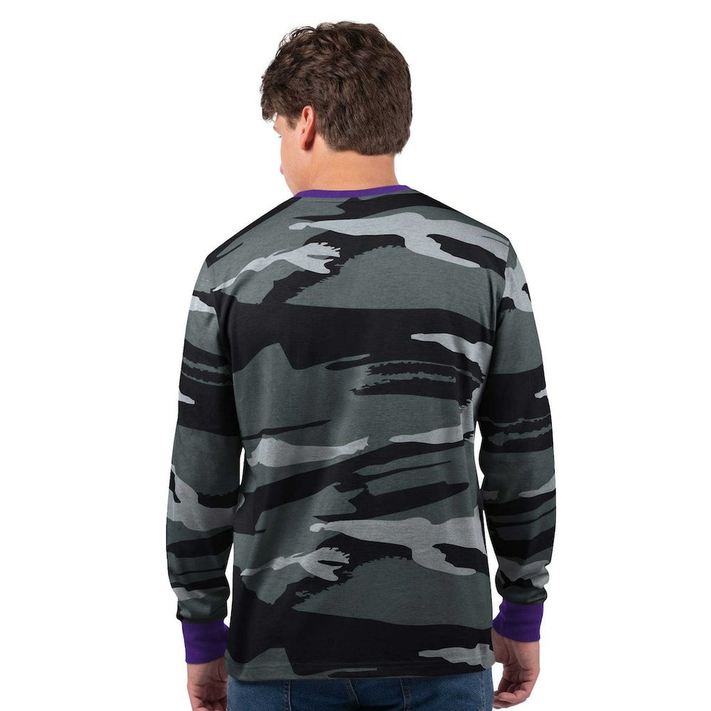 Minnesota Vikings Starter Thursday Night Gridiron Long Sleeve T-Shirt- Gray