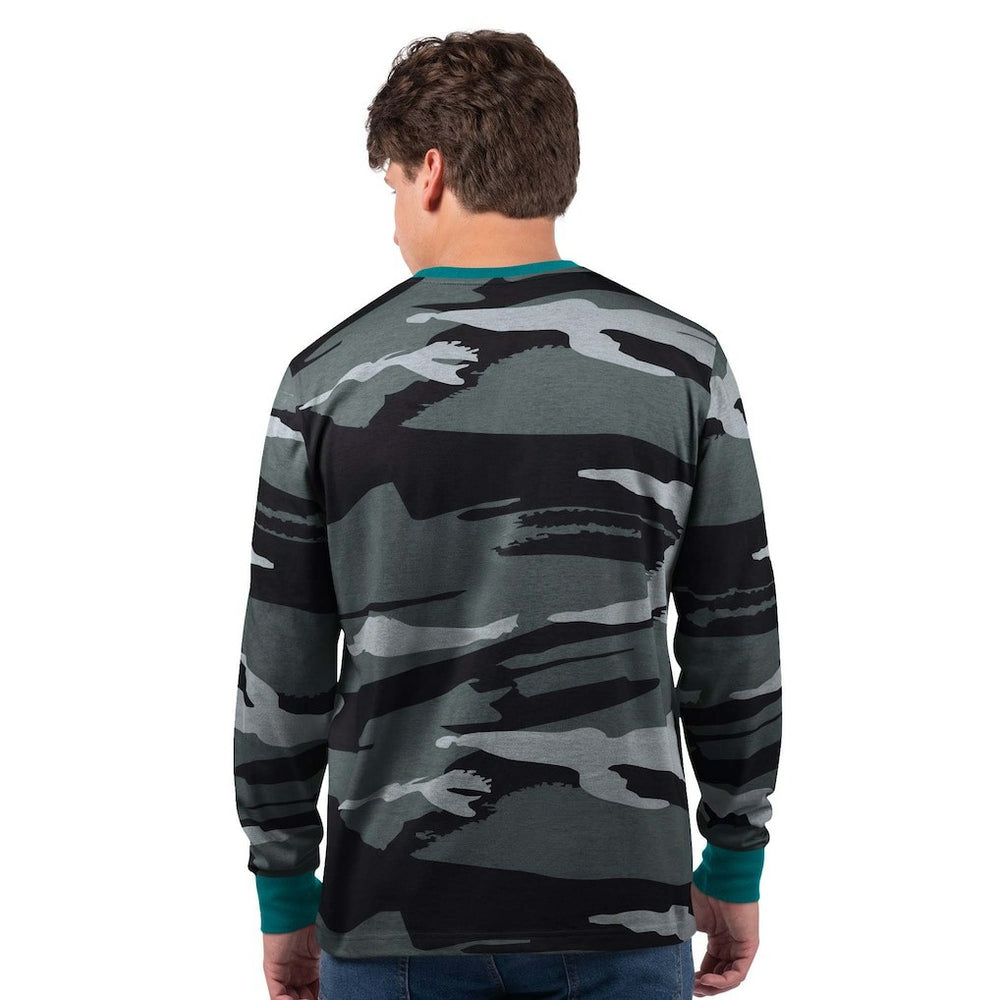 Miami Dolphins Starter Thursday Night Gridiron Vintage Logo Long Sleeve T-Shirt Gray/Charcoal