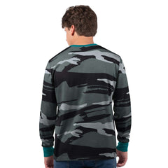 Miami Dolphins Starter Thursday Night Gridiron Vintage Logo Long Sleeve T-Shirt Gray/Charcoal