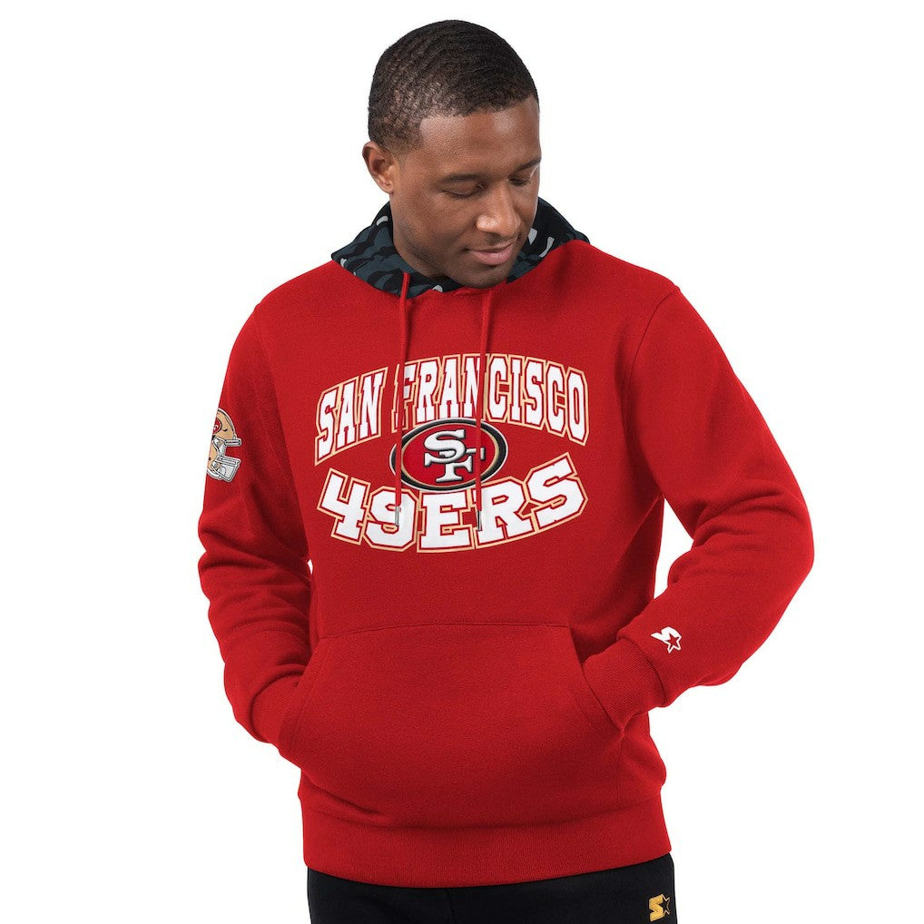 San Francisco 49ers Starter Thursday Night Gridiron Pullover Hoodie Scarlet
