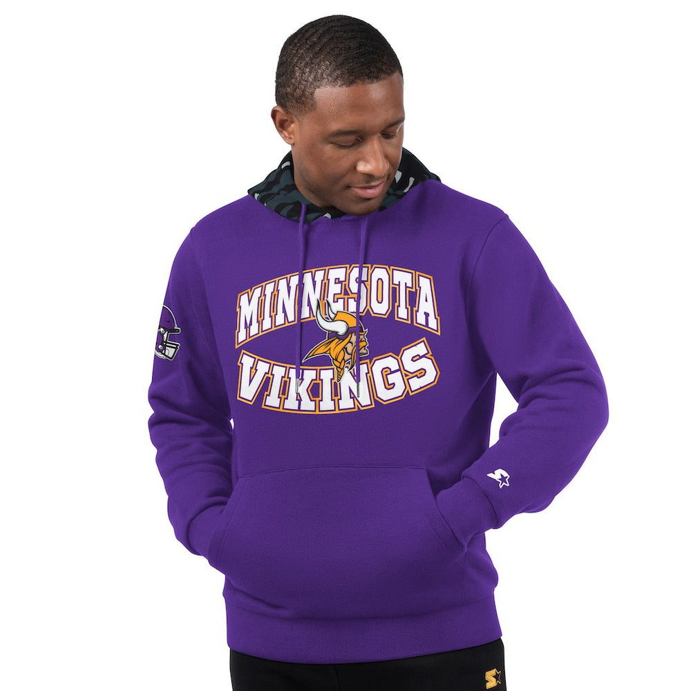 Minnesota Vikings Starter Thursday Night Gridiron Pullover Hoodie Purple