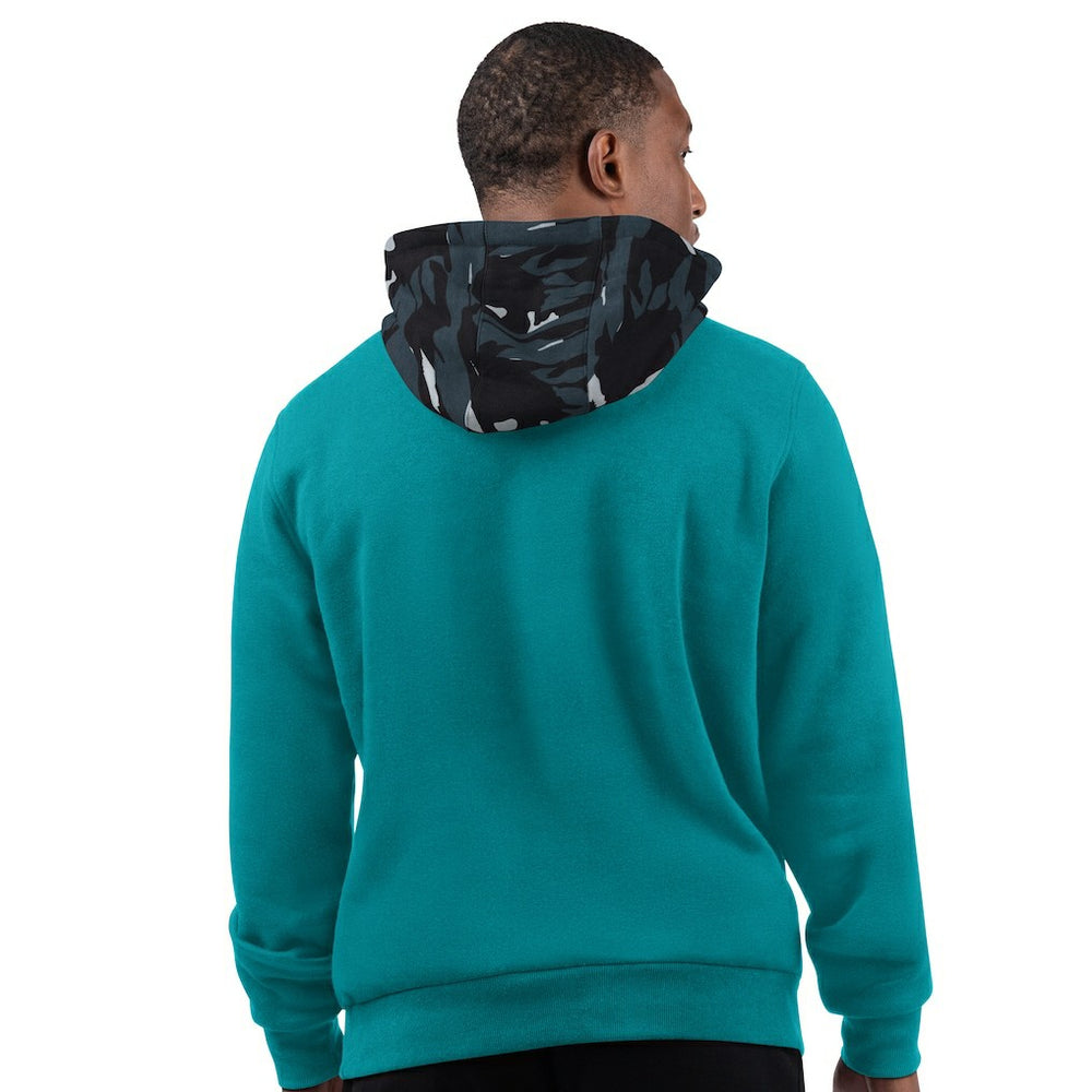Miami Dolphins Starter Thursday Night Gridiron Vintage Logo Pullover Hoodie Aqua