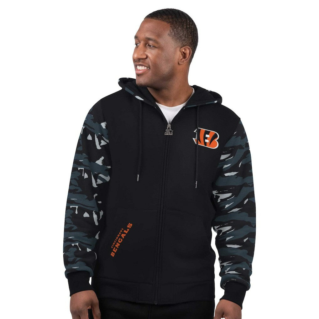 Cincinnati Bengals Starter Thursday Night Gridiron Full-Zip Hoodie Black