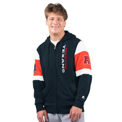 Houston Texans Starter Extreme Full-Zip Hoodie Navy