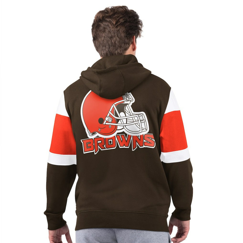 Cleveland Browns Starter Extreme Full-Zip Hoodie Brown