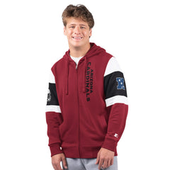 Arizona Cardinals Starter Extreme Full-Zip Hoodie Cardinal