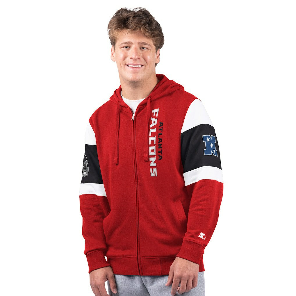 Atlanta Falcons Starter Extreme Full-Zip Hoodie Red