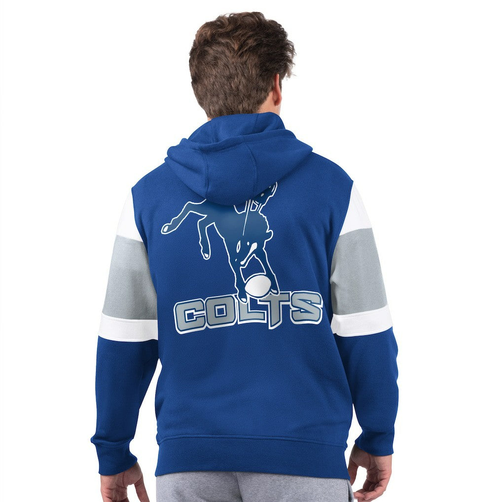 Indianapolis Colts Starter Extreme Vintage Logo Full-Zip Hoodie Royal