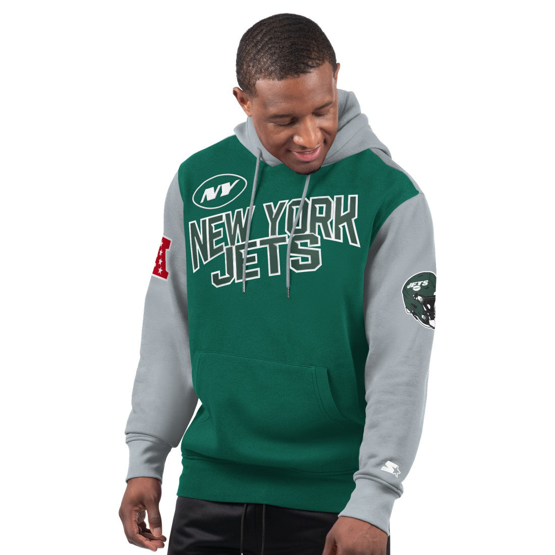 New York Jets Starter Extreme Pullover Hoodie Green