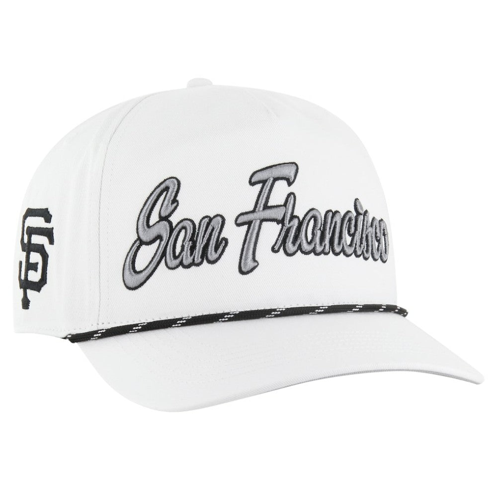 San Francisco Giants '47 Overhand Speckle Hitch Rope Adjustable Hat - White Hats