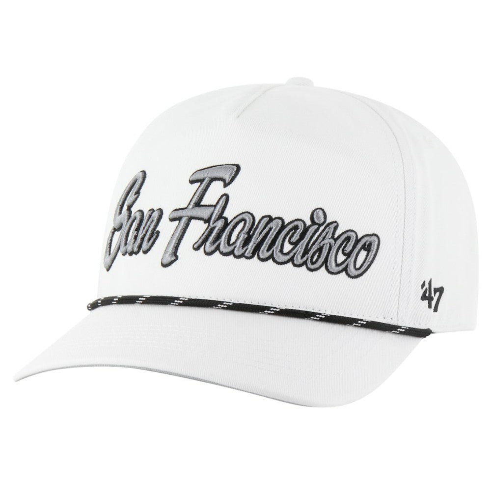 San Francisco Giants '47 Overhand Speckle Hitch Rope Adjustable Hat - White Hats