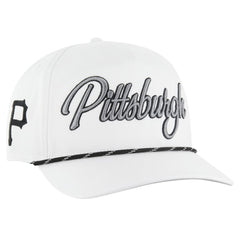 Pittsburgh Pirates '47 Overhand Speckle Hitch Rope Adjustable Hat - White Hats