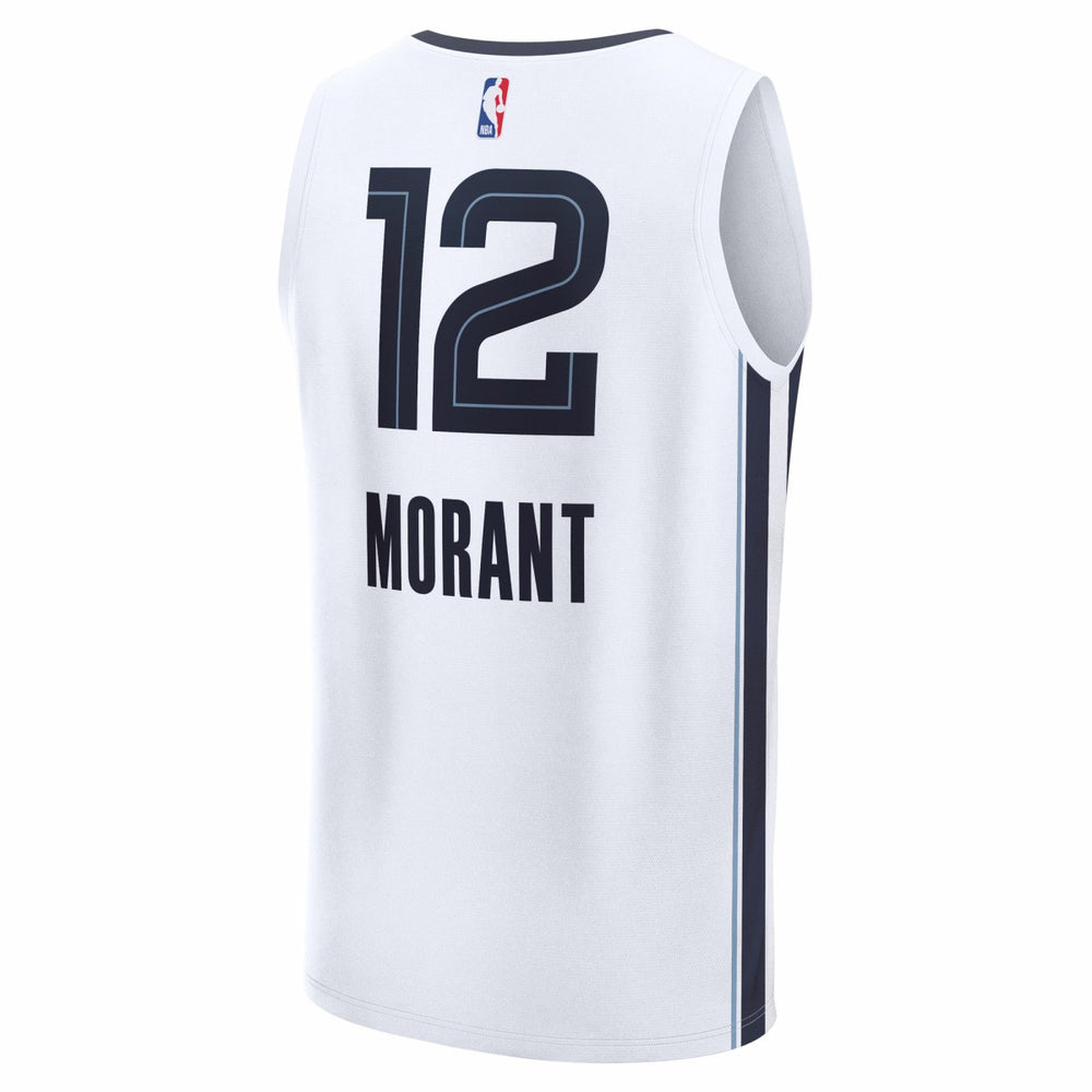 Ja Morant Memphis Grizzlies Fast Break Replica Player Jersey Association Edition White