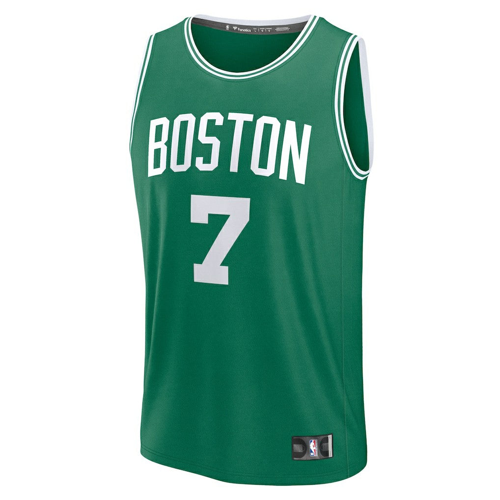 Jaylen Brown Boston Celtics Fast Break Replica Player Jersey Icon Edition Kelly Green