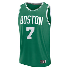 Jaylen Brown Boston Celtics Fast Break Replica Player Jersey Icon Edition Kelly Green
