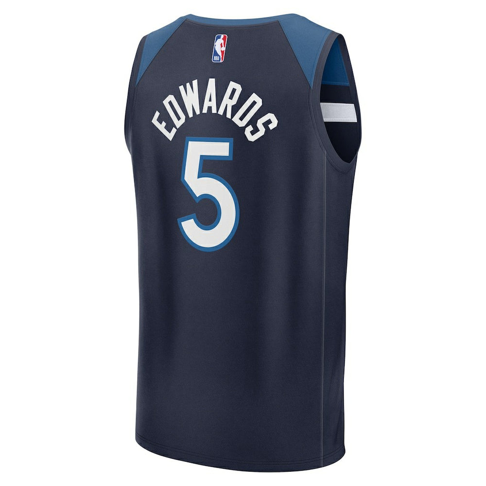 Anthony Edwards Minnesota Timberwolves Fast Break Replica Player Jersey Icon Edition Navy