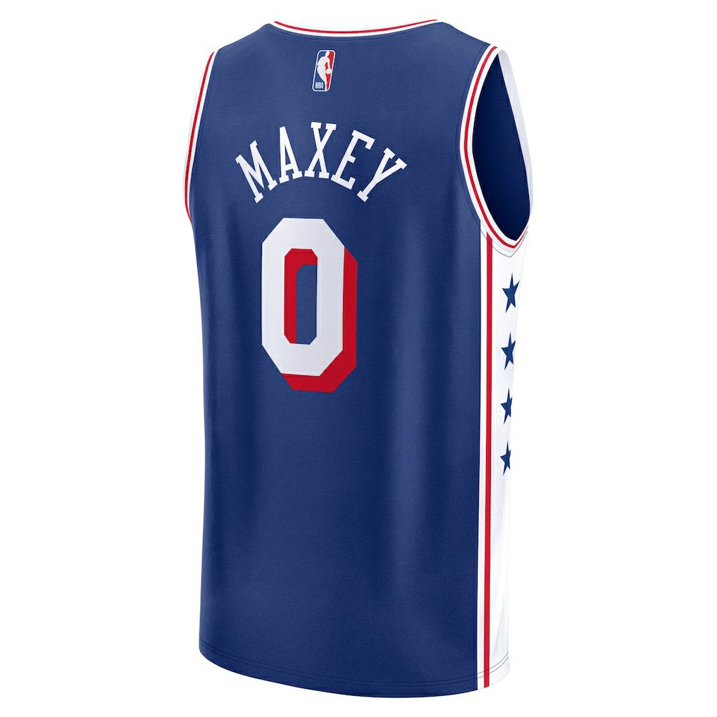 Tyrese Maxey Philadelphia 76ers Fast Break Replica Player Jersey Icon Edition Royal