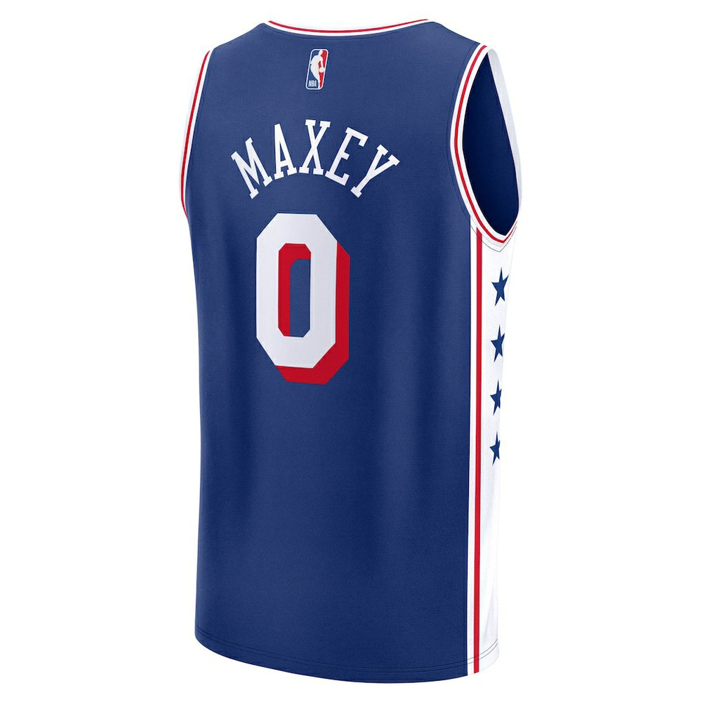 Tyrese Maxey Philadelphia 76ers Youth Fast Break Replica Player Jersey Icon Edition Royal