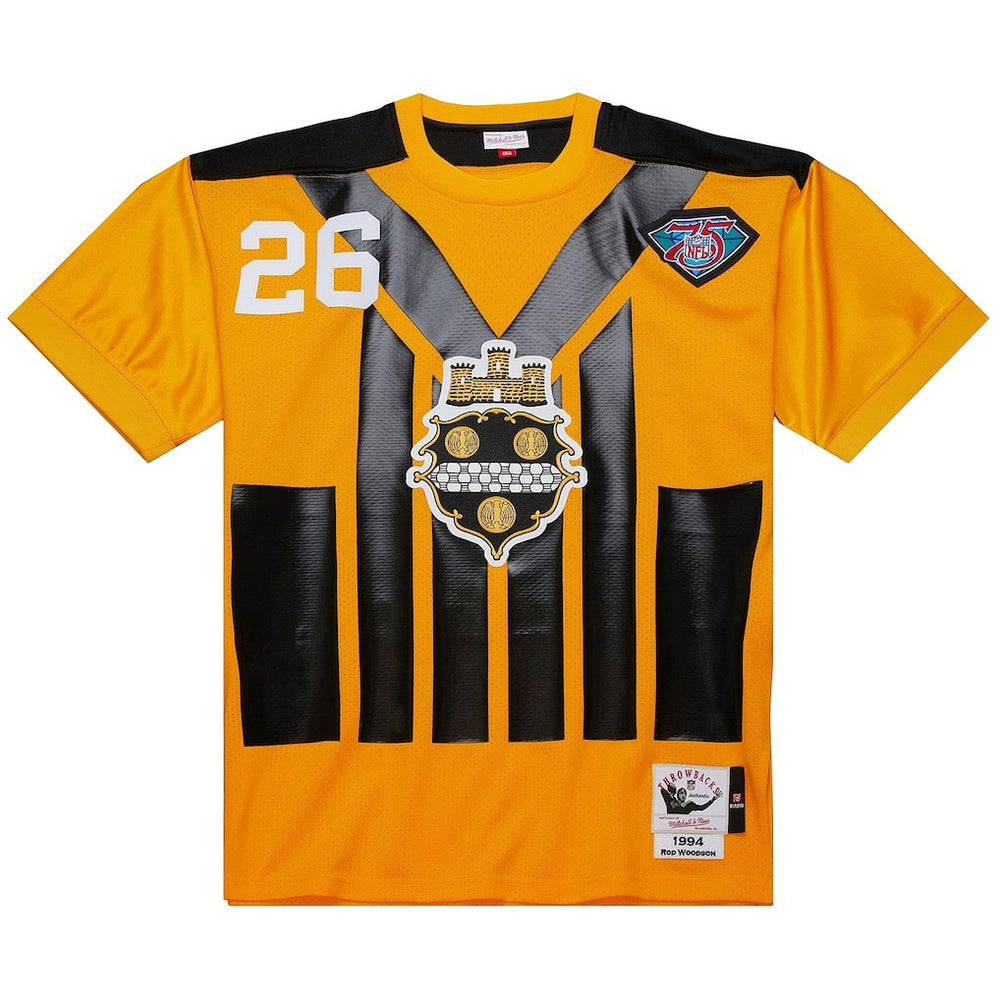 Rod Woodson Pittsburgh Steelers 1994 Authentic Throwback Retired Player Jersey Gold