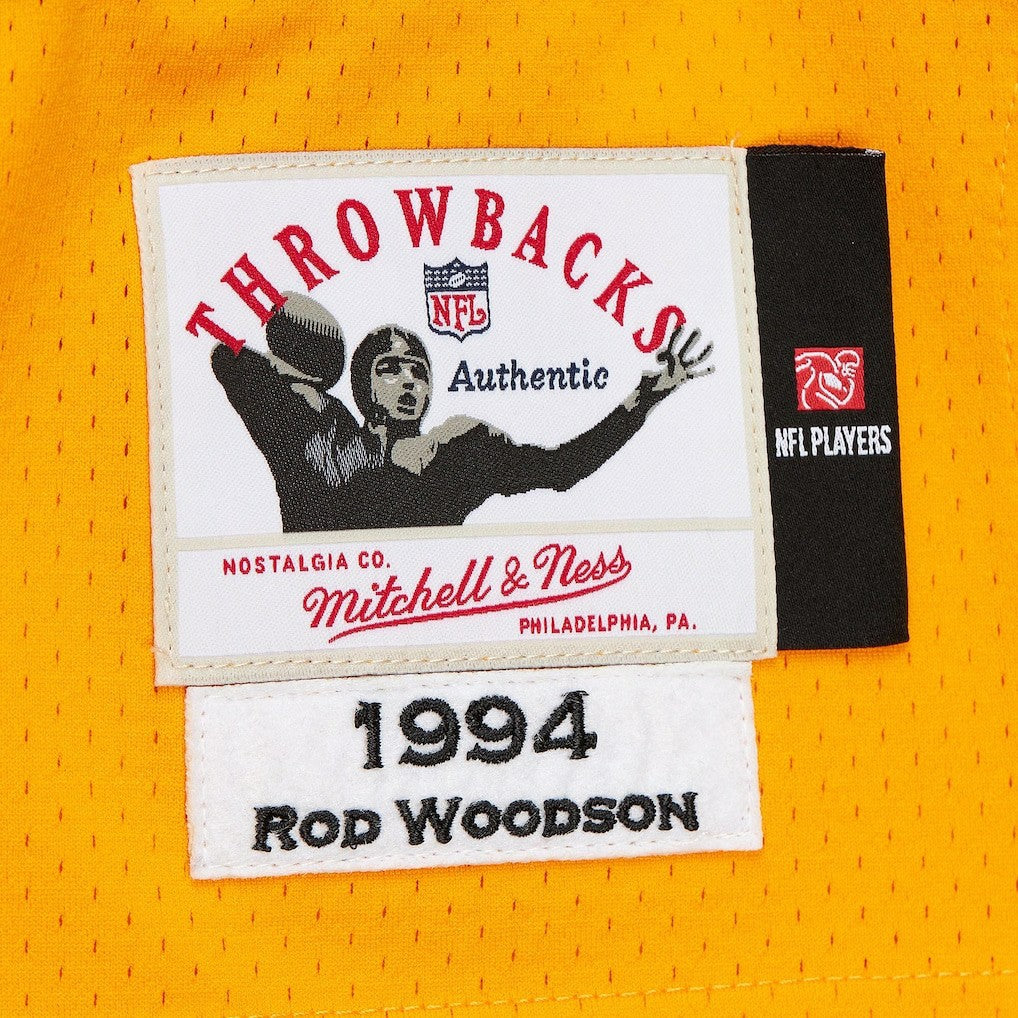 Rod Woodson Pittsburgh Steelers 1994 Authentic Throwback Retired Player Jersey Gold