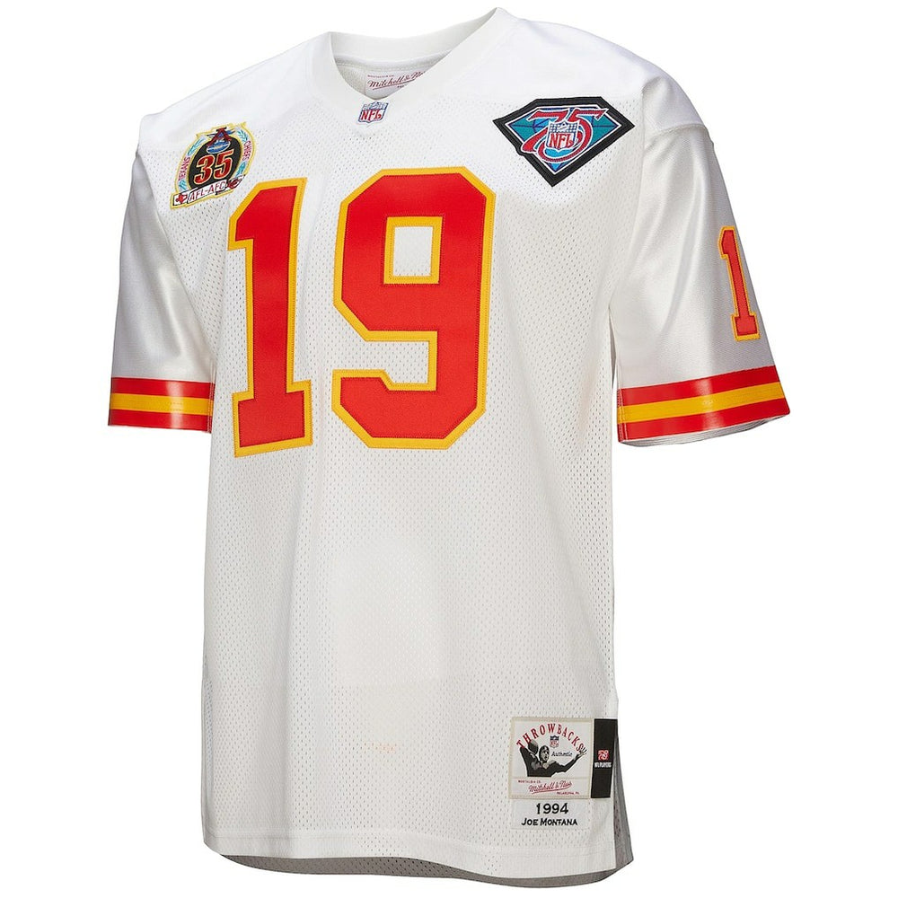 Joe Montana Kansas City Chiefs 1994 Authentic Throwback Retired Player Jersey White